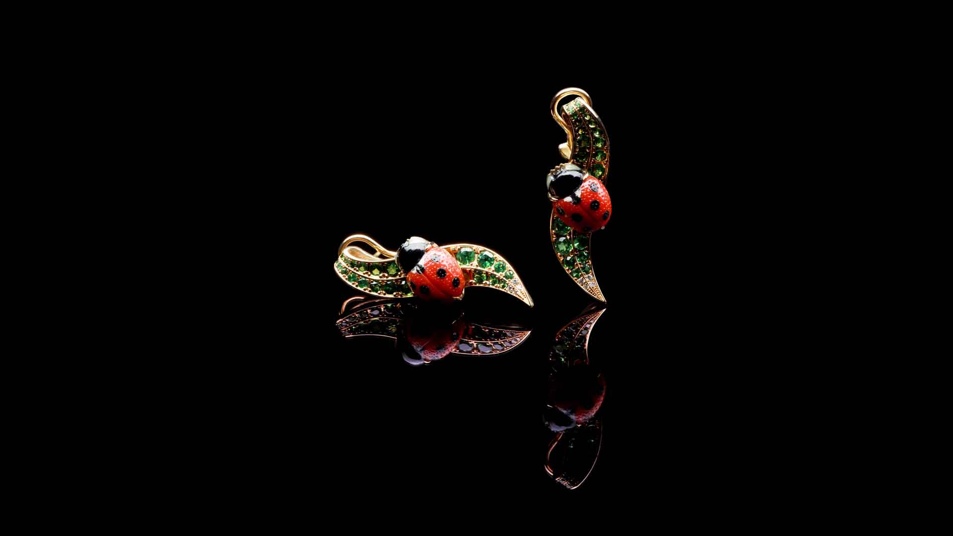 Ladybug earrings