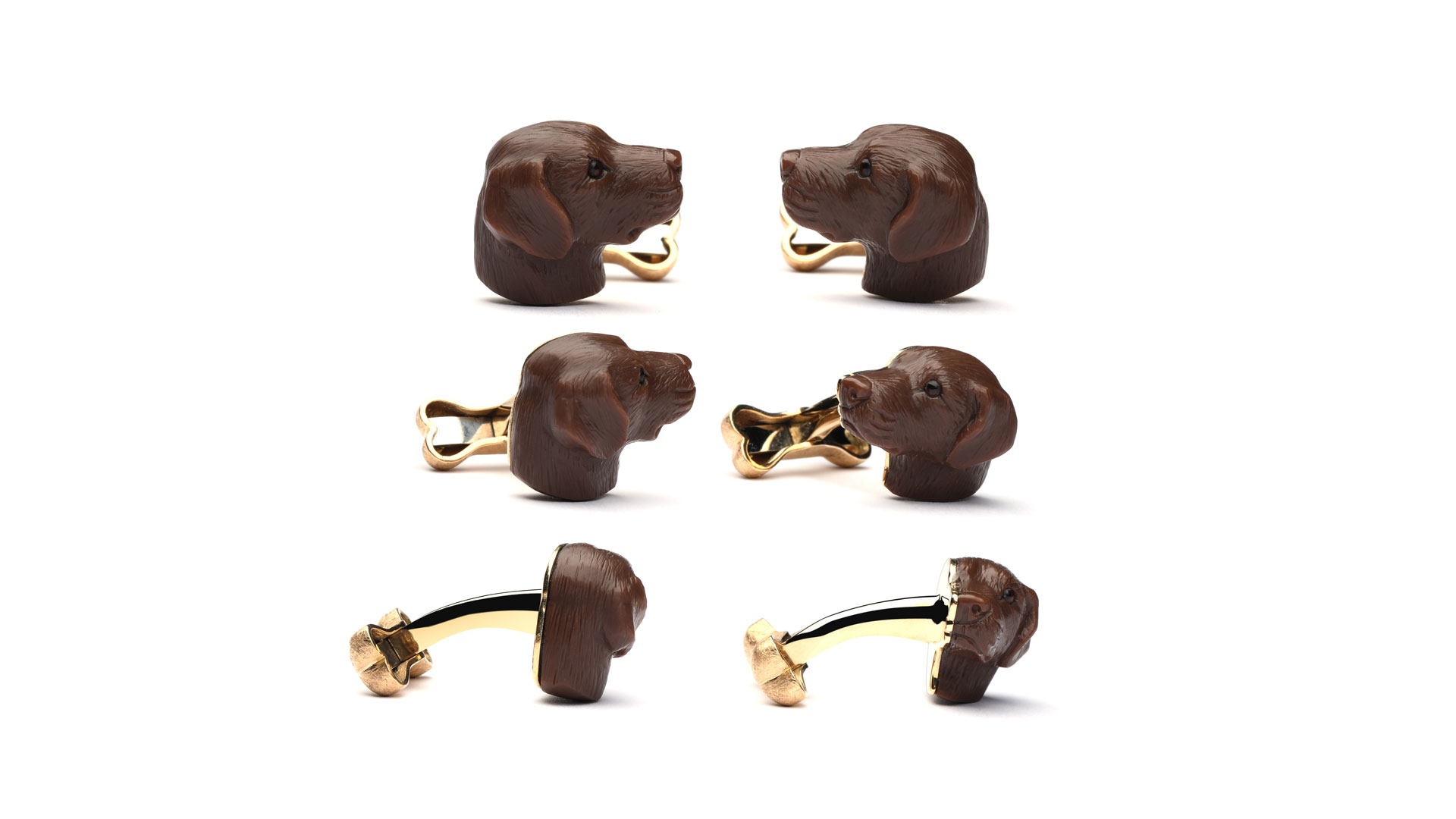 Dog cufflinks