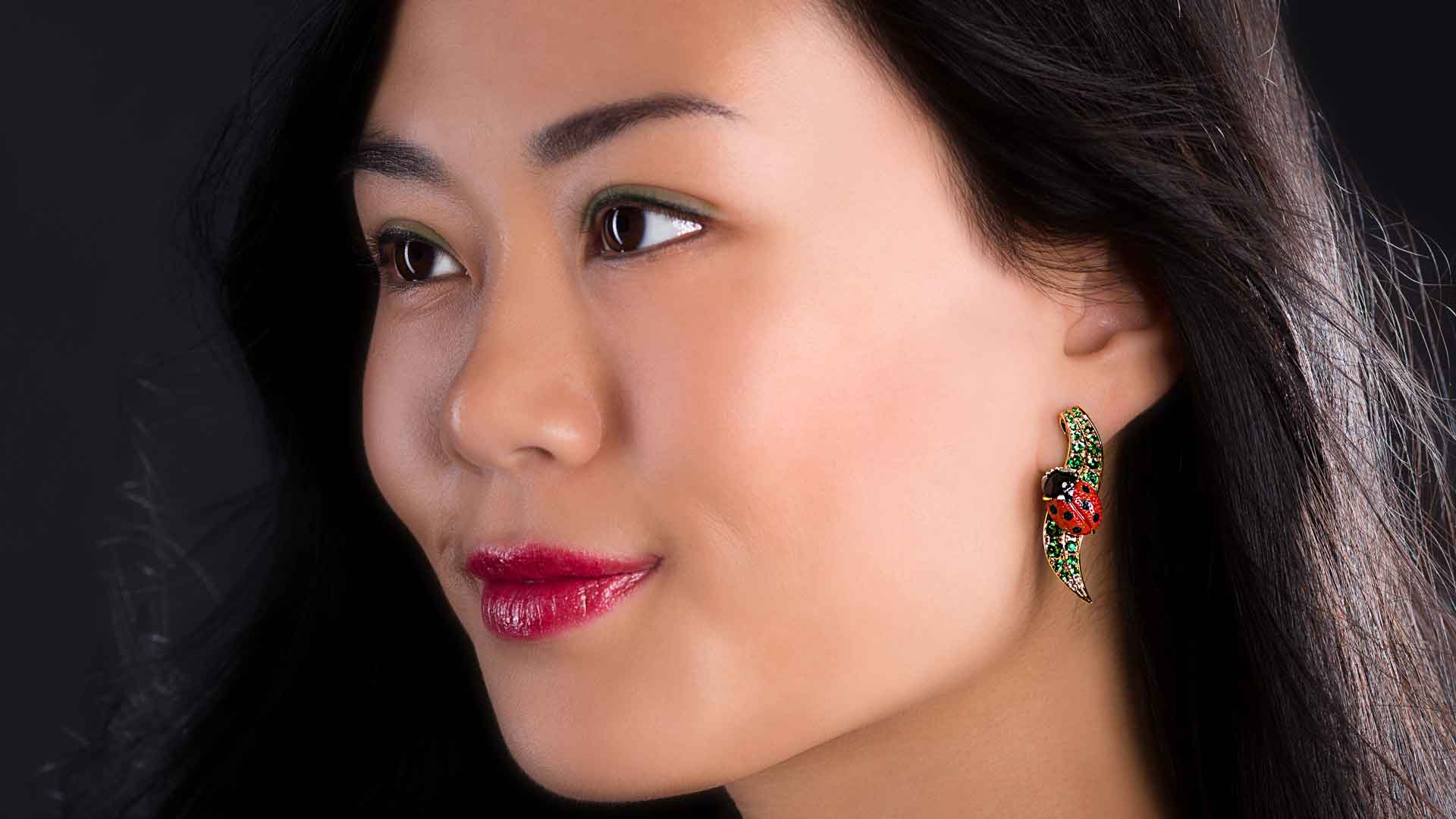 Ladybug earrings
